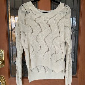 Open knit sweater
